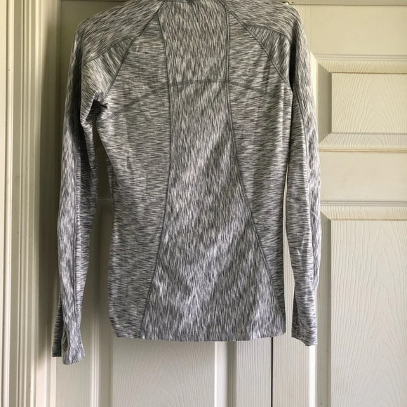 Athleta‎ Gray Athletic Quarter Zip Sweatshirt Long Sleeve Jacket XS - Picture 5 of 8